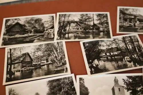tolle alte Kleinbildserie - 12 Ansichten Spreewald  - Alter ???