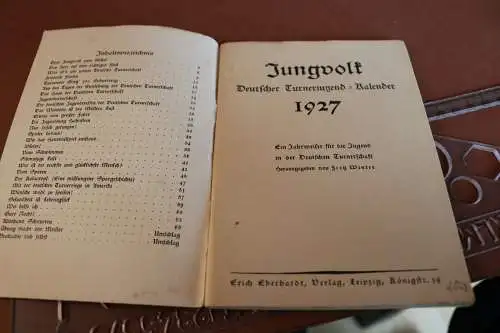 toller alter Jungvolk Deutscher Turnerjugend-Kalender 1927