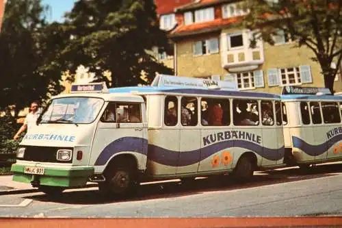 tolle alte Karte - Bad Wörishofen - Kurbähnle 1980 