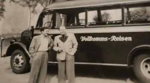 tolles altes Foto - Oldtimer Bus - Vollkomms-Reisen 50-60er Jahre ?