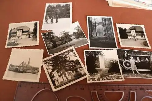 neun tolle alte Fotos - Gebäude, Hafen, Oldtimer -  Gasthaus wiedener Eck