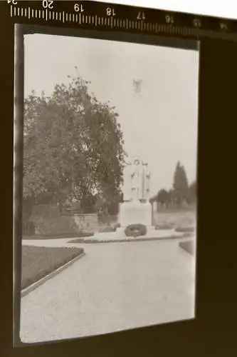 tolles altes Negativ - Soldaten Ehrendenkmal Bad Rappenau 1. Weltkrieg