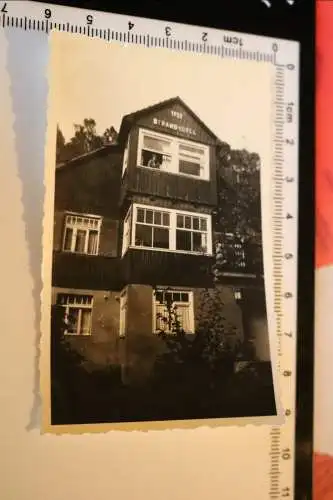 tolles altes Foto - Gebäude , Haus - 1932 Strand-Idyll - Ort ???