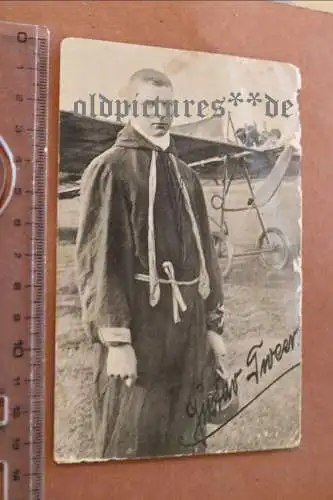 Tolle alte Fotokarte deutscher Kunstflieger u Flugpionier Gustav Tweer Osnabrück