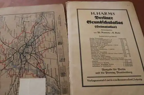 Reste - Harms Berliner Grundschulatlas ca 1930