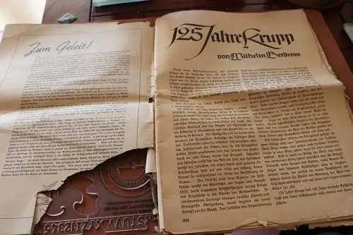 alte Zeitschrift  - 125 Jahre Krupp -  1937 