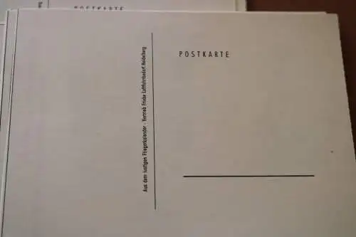 24 alte Postkarten Karikaturen Luftfahrt - aus dem lustigen Fliegerkalender 