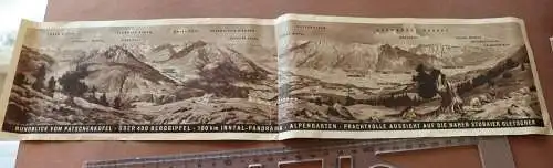altes Werbeblatt Panorama Patscherkofelbahn  20-40er Jahre 