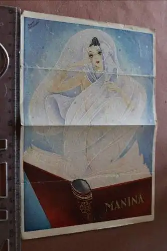 tolles altes Programmblatt - Berlin Admirals-Palast - Aufführung Manina 30-40er 