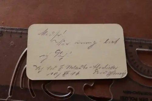 tolle alte Visitenkarte - Oskar Fritzsche  Dresden 1916 ?