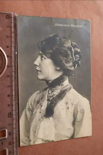 Tolle alte Karte - Portrait Frau  Geraldine Farrar 1905