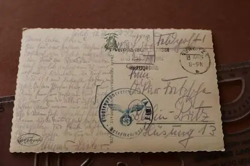 tolle alte Karte - Görlitz - Flugzeugführerschule  E.  Unterkunft  1943