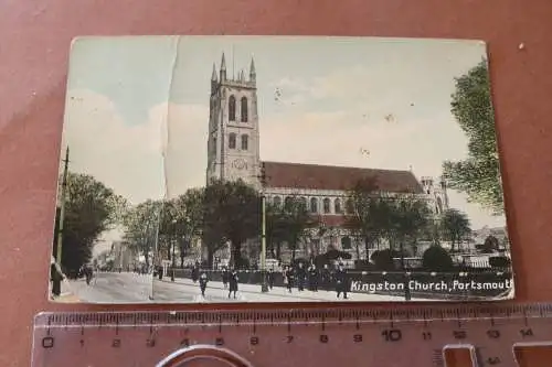 tolle alte Karte -Kingston Church - Portsmout  1915