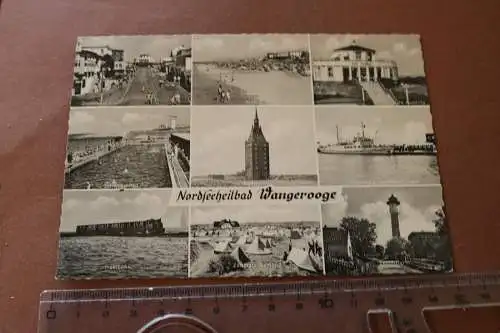 Tolle alte Karte - Nordseeheilbad Wangerooge 1962