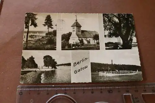 tolle alte Karte-  Ansichten Berlin Gatow - 50er Jahre 