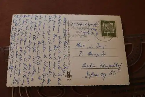 tolle alte Karte-  Ansichten Berlin Gatow - 50er Jahre 