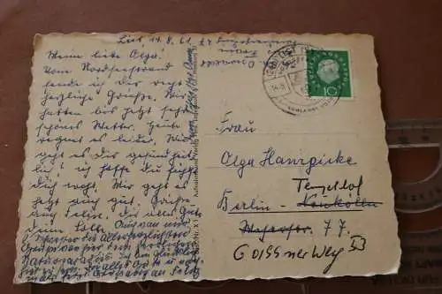 tolle alte Karte - Nordseeinsel Sylt  1961