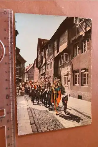 tolle alte Karte - Rattenfänger von Hameln  50er Jahre 