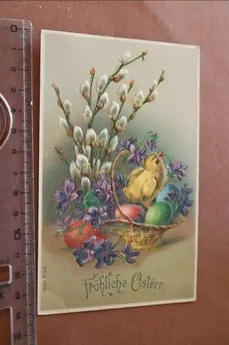 Tolle alte Karte Prägekarte - Fröhliche Ostern - 1900-1910