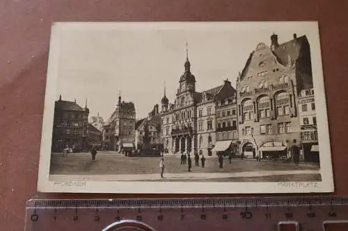 Tolle alte Karte Pforzheim Marktplatz - 20-30er Jahre ?