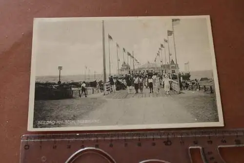 Tolle alte Karte seebad Ahlbeck Seebrücke 1930