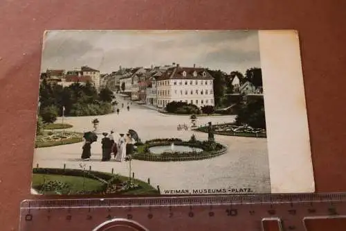 tolle alte Karte Weimar Museumsplatz 1906