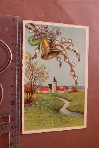 tolle alte Karte Landschaft - Ostergrüße - 30er Jahre 