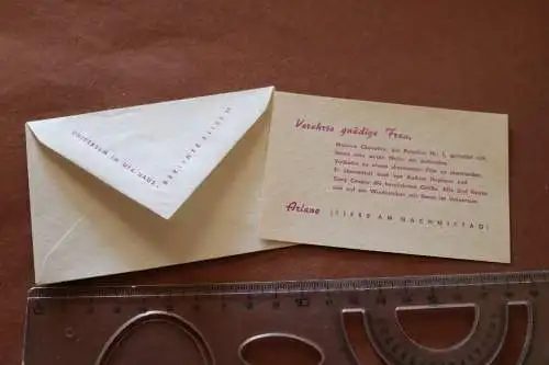 toller kleiner Umschlag - UFA Film - Werbung ? Film Liebe am Nachmittag 