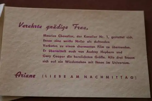 toller kleiner Umschlag - UFA Film - Werbung ? Film Liebe am Nachmittag 