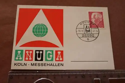 tolle alte Postkarte - Ganzsache - ANUGA - Köln Messehallen 1967