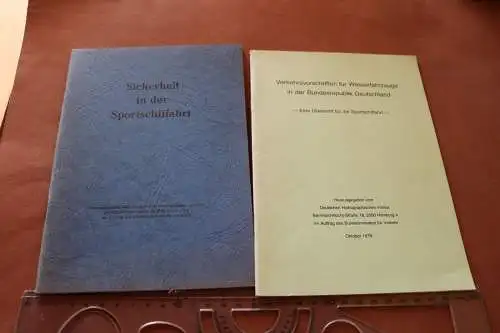 zwei Hefte -  Verkehrsvorschriften Wasserfahrzeuge und Sicherheit Sportschifffah