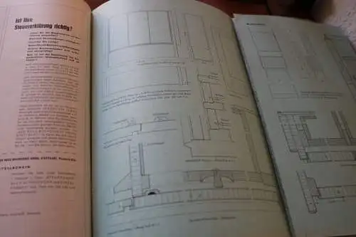 zwei Hefte BM Bau und Möbelschreiner - Heft 6 und 7 von 1958