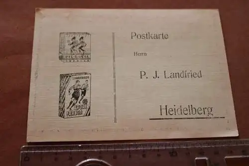 Tolle alte Bestellkarte - Landfried - Heidelberg - Zigaretten ??