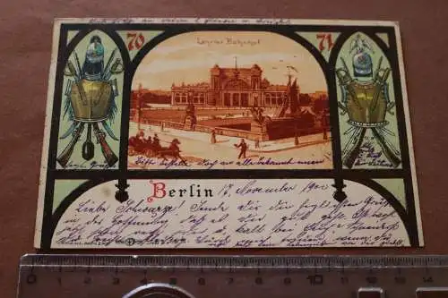 tolle alte Karte Berlin  Lehrter Bahnhof - 1900