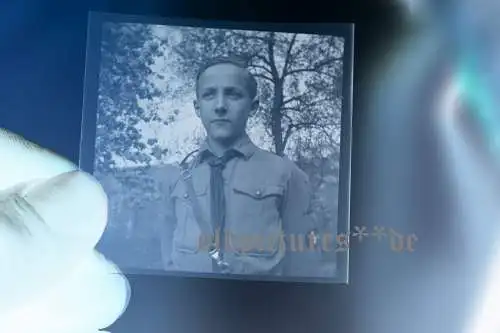 tolles altes Negativ - Portait eines Jungen Pimpf Jugend - 30-40er Jahre 