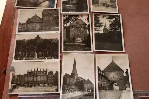 zehn alte Bilder Seestadt Rostock - Kleinbildserie - 30-50er Jahre ??