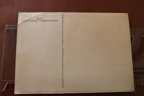 tolle alte Karte Berlin - Kaiser Wilhelm Gedächtnis Kirche - 20-40er Jahre 