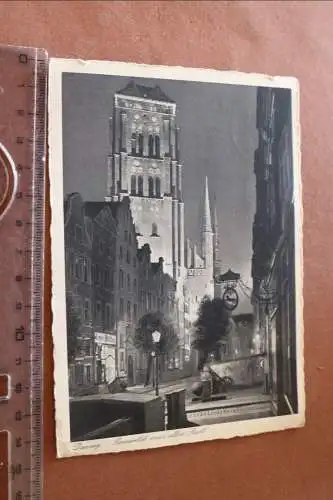 tolle alte Karte  Danzig - Romantik in einer alten Stadt 1943