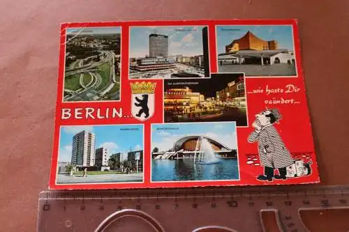 tolle alte Karte  Berlin  wie haste dir verändert....  60-70er Jahre