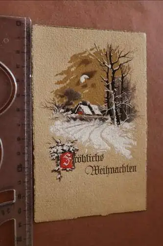 tolle alte Karte  Fröhliche Weihnachten - 1919