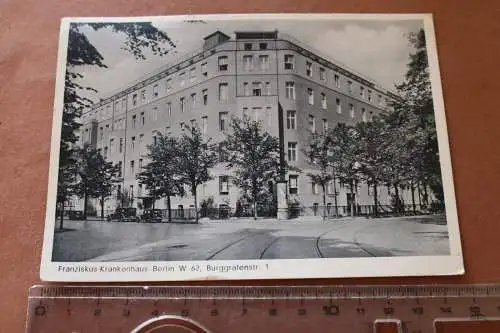 tolle alte Karte  Berlin Franziskus Krankenhaus Burggrafenstr. 1955