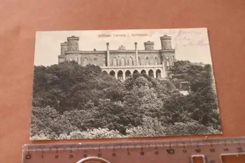 Tolle alte Karte -  Schloss Camenz  Schlesien 1914 - Bahnpost