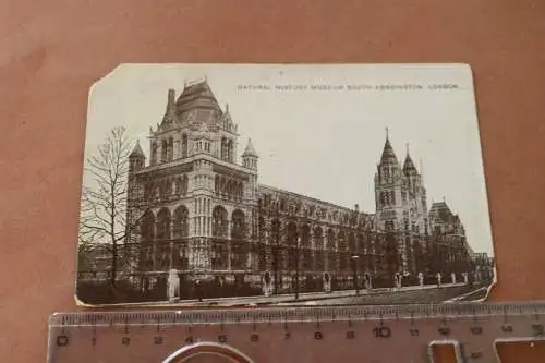 tolle alte Karte  London Natural History Museum South Kensington 1910-20