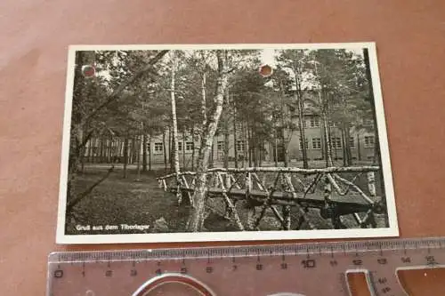tolle alte Karte  Gruss aus dem Tiborlager - Schwiebus 1941 