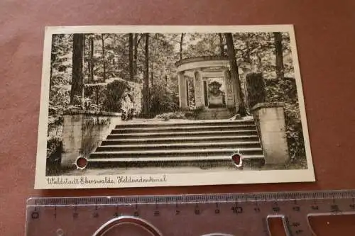 tolle alte Karte  Waldstadt Eberswalde Heldendenkmal 1940