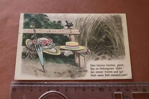 tolle alte Karte Spruch - Dem kleinen Velichen gleich - 1912