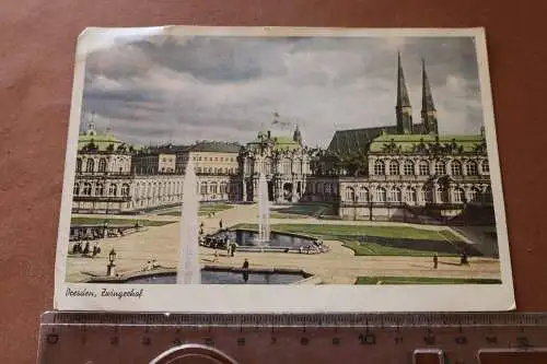 tolle alte Karte Dresden Zwingerhof 1944