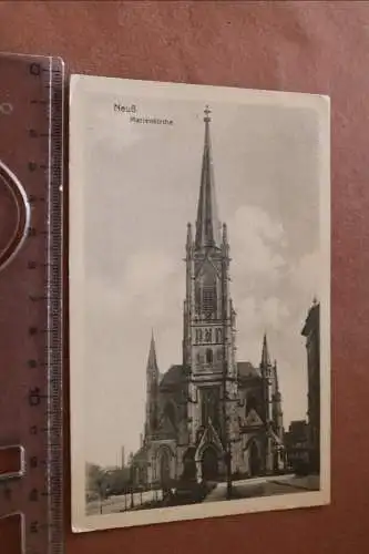 tolle alte Karte Neuss Marienkirche 1917