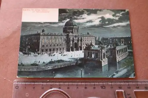 tolle alte Karte Berlin Königl. Schloss mit Nationaldenkmal - 1900-1920