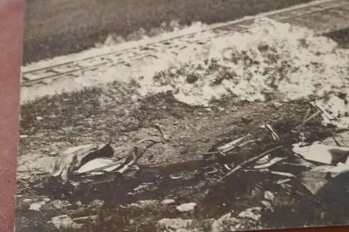 altes Foto - abgestürztes Flugzeug ??  Vogesen ? bei Blâmont ?? 1916